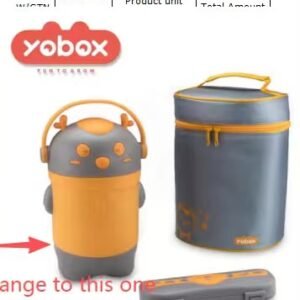 Lunch box with bag, 4pcs set 1020ml