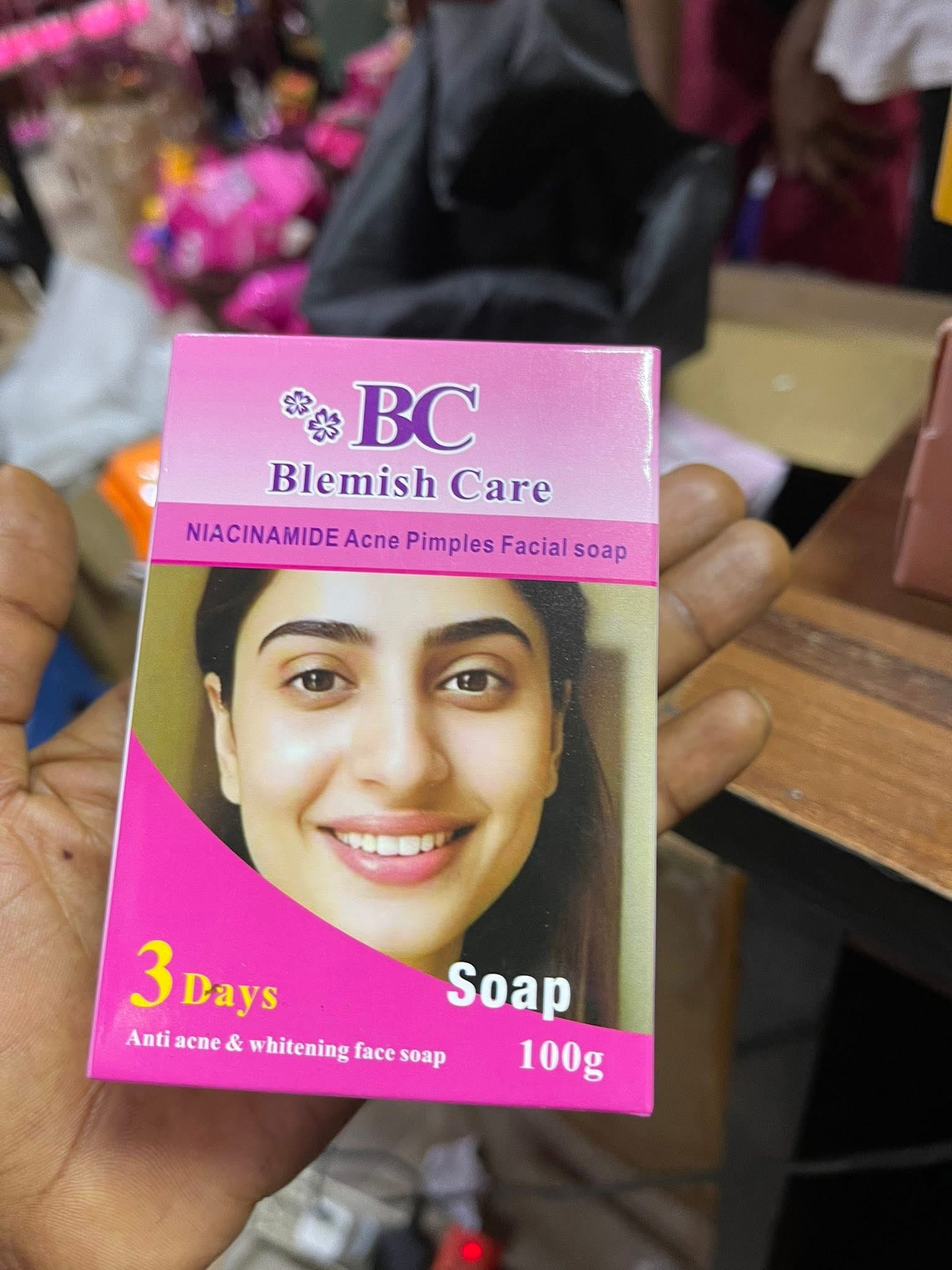 Blemish care niacinamide acne pimple facial soap