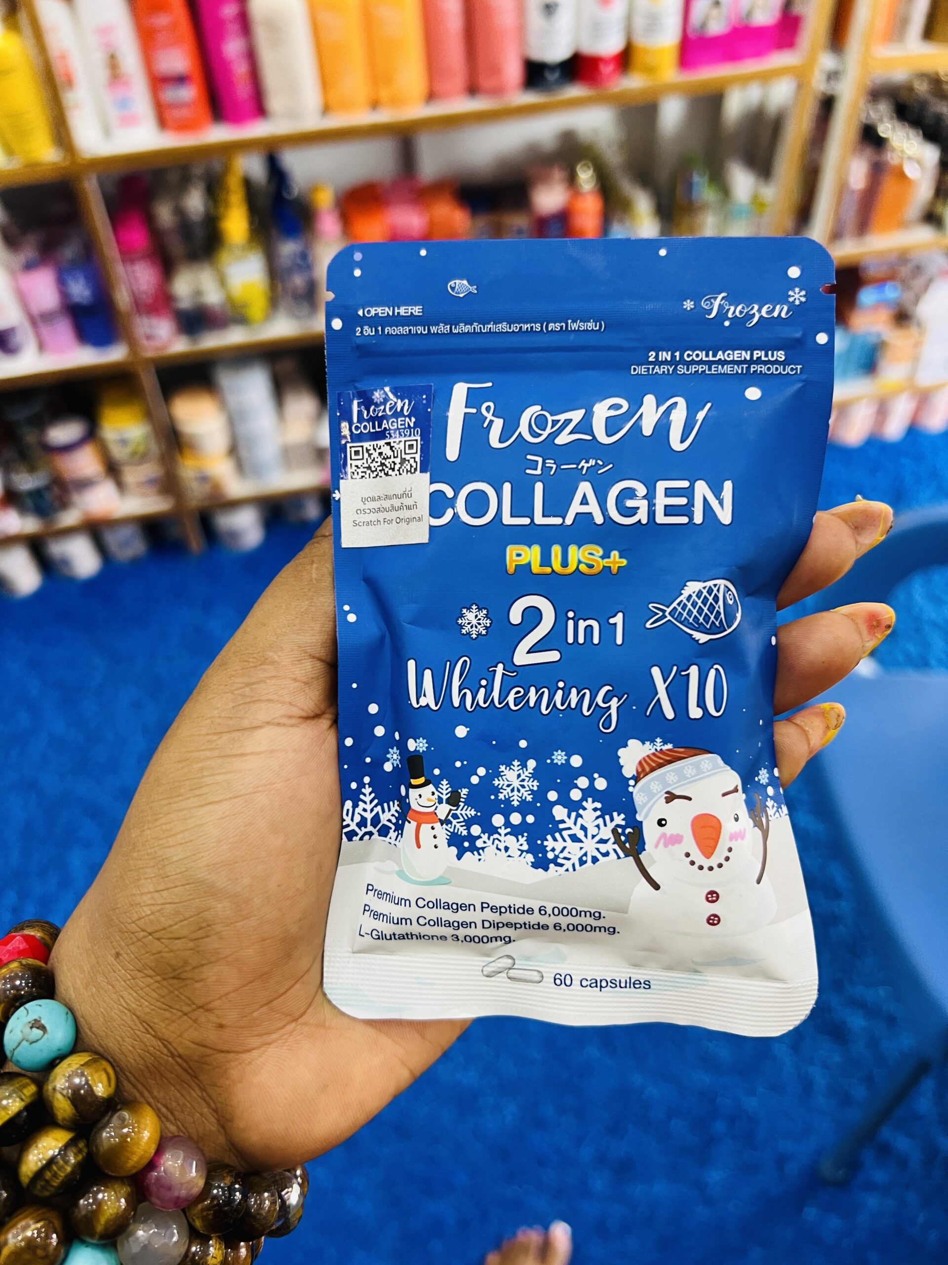 Frozen collagen capsules