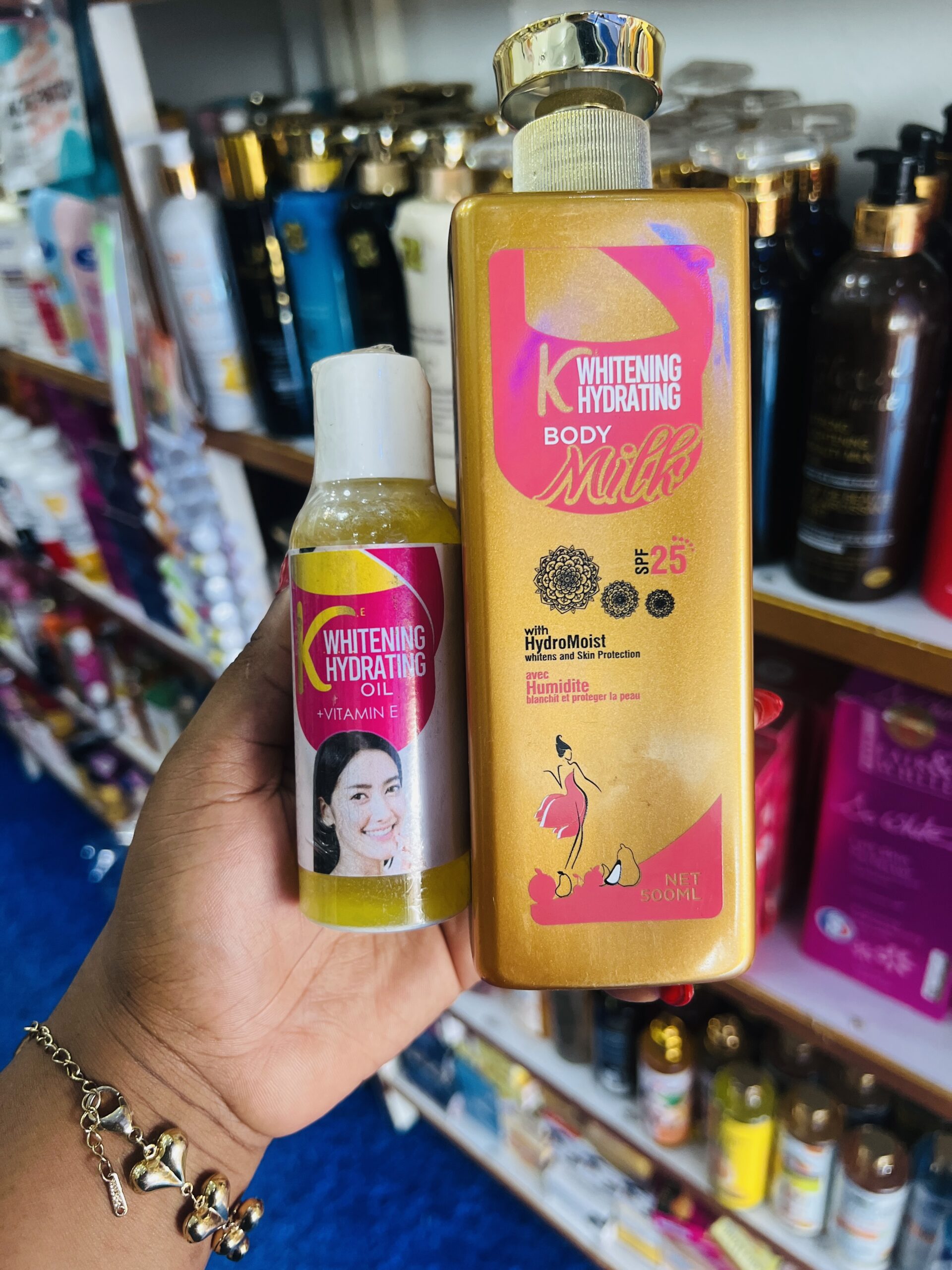 K hydrating whitening body set